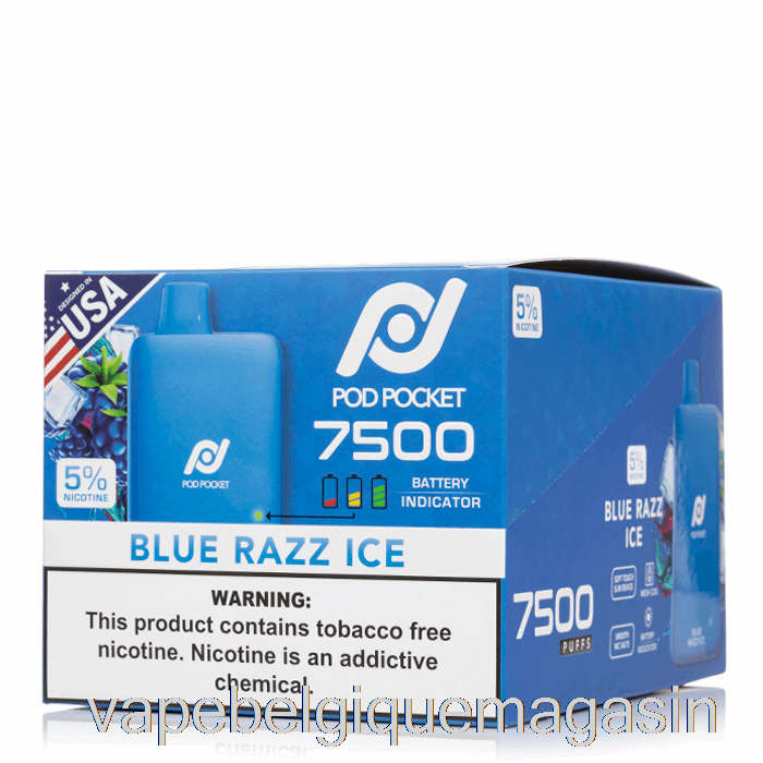 Vape Shop Bruxelles [10-pack] Pod Pocket 7500 Jetable